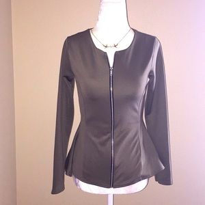 NWT,Star peplum zip up blazer/jacket